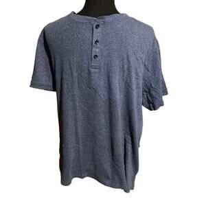 APT. 9 Blue Gray Short Sleeve Henley Button T-Shirt Men's Large0